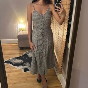 (LIKE NEW) Elegant Cheetah Spaghetti Strap Dress
